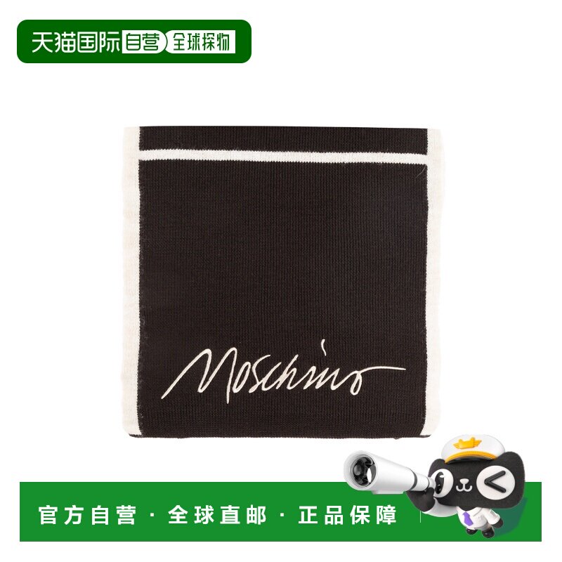 香港直邮MOSCHINO 毛巾沙滩巾 30843M3351004 AW2025 黑色 徽标围