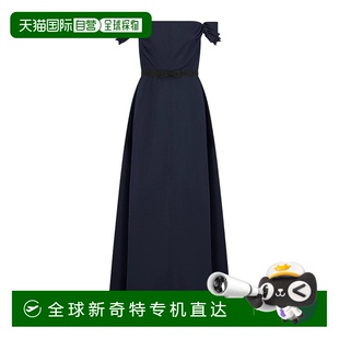迪奥桑蚕丝抹胸 香港直邮Dior 喇叭形长款 连衣裙 451L17A1537新款