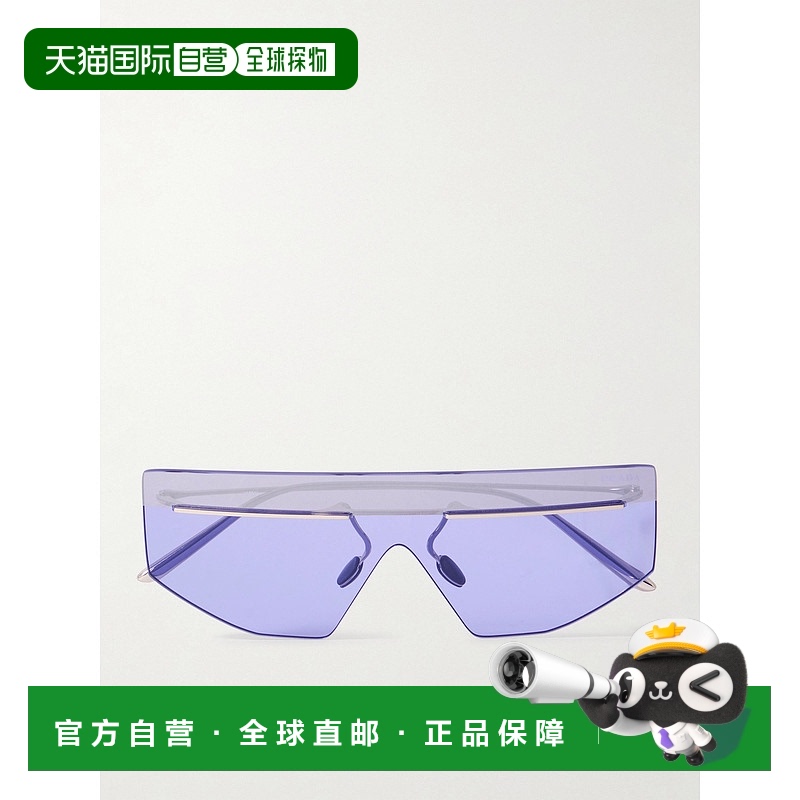 香港直邮Prada 普拉达 女士 D形框镀银太阳眼镜 0PRB55S1BC70P