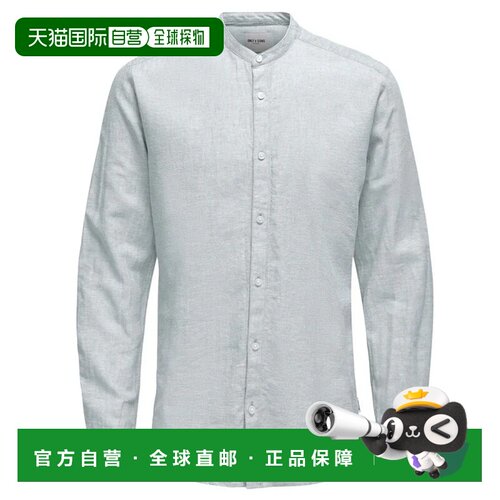 香港直邮ONLY & SONS 男士衬衫 22019173AZZURRO CO 浅蓝色 CAMIC