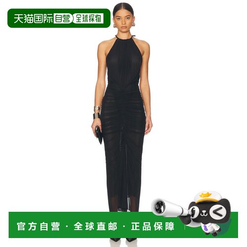 香港直邮Mugler 穆勒 女士 高领连衣裙 25P3RO1711595吊带长裙