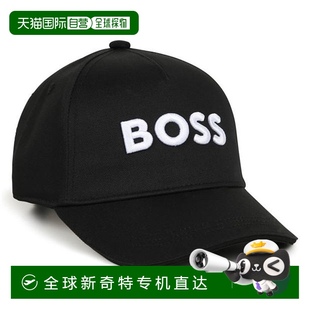 香港直邮BOSS 女童 1h可退 波士 舒适 徽标棒球帽童装 black黑色