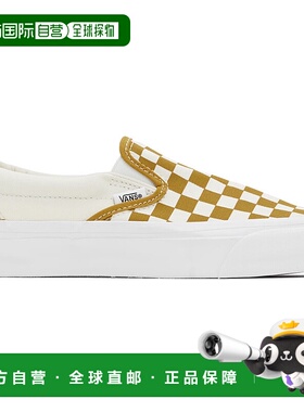 香港直邮Vans 范斯 男士 灰白色 & 黄色 Slip-On Reissue 98 LX