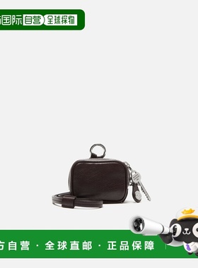 自营欧洲直邮Acnes Studios Camero棕色小牛皮logo压花耳机包男女