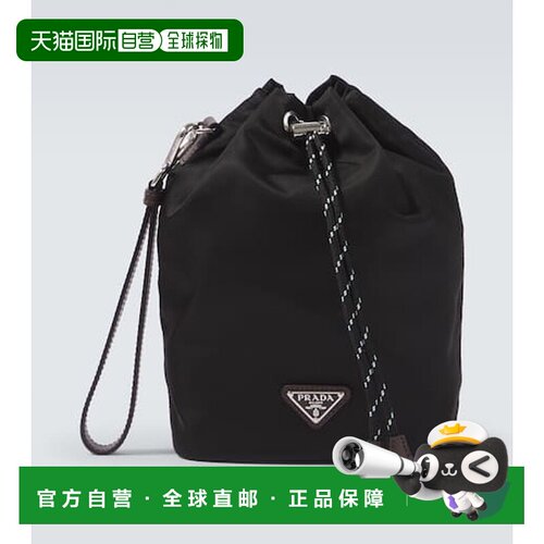 1h可退 香港直邮Prada 普拉达 男士 Speedrock Re-Nylon 皮革饰边