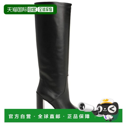 1h可退 香港直邮alaia 女士 方膝靴 AA3O2005I052 black黑色 舒适