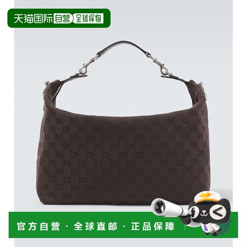 香港直邮Gucci 古驰 男士 Brera GG 帆布中号单肩【付后1h可退】