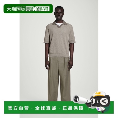 自营欧洲直邮COS 男士宽松棉质斜纹裤