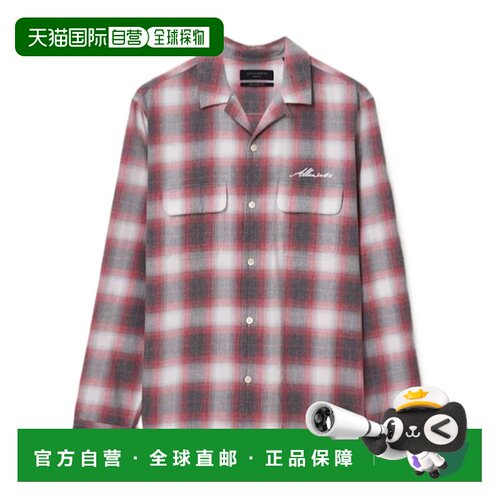 1h可退 香港直邮ALL SAINTS 男士衬衫 M034SDCLARETRED AW2025 灰