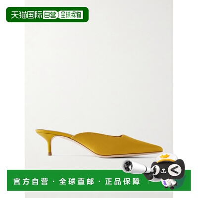美国直邮1h可退 Staud 女士 Sebastian 绸缎凉拖 F26R6012STGLNR