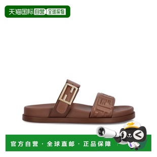 压花双带拖鞋 香港直邮FENDI Feel Women 25FW