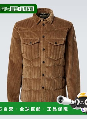 香港直邮moncler 盟可睐 男士 Gelt 棉质灯芯绒羽绒夹克