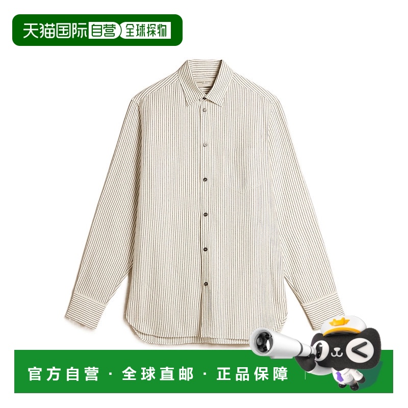 香港直邮Golden Goose Deluxe Brand 长袖条纹衬衫 GMP00246.P001