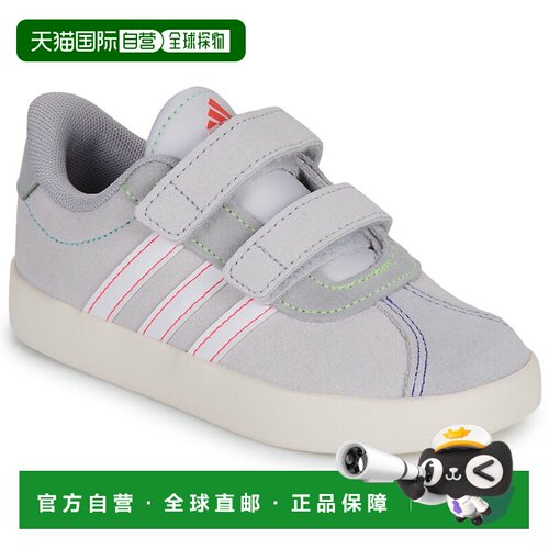 欧洲直邮adidas 儿童鞋 低帮板鞋 灰色 冬天 VL COURT 3.0 CF I