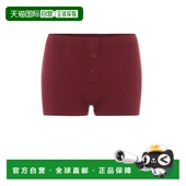 香港直邮Live 罗纹针织短裤 The 1h可退 Process 女士 red红色 舒