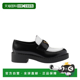 1D246MAZ3FG050普拉达 一脚蹬单鞋 香港直邮Prada 圆头乐福鞋