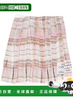 香港直邮Acne Studios 格纹半身裙 AF0543百褶裙a字裙