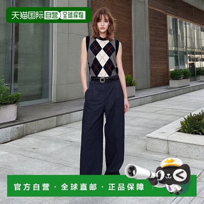 自营欧洲直邮APC 女士深海军蓝羊毛背心