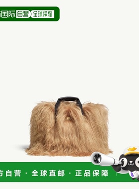 自营欧洲直邮Moncler/盟可睐 Caradoc 羊毛皮微型手提包托特包