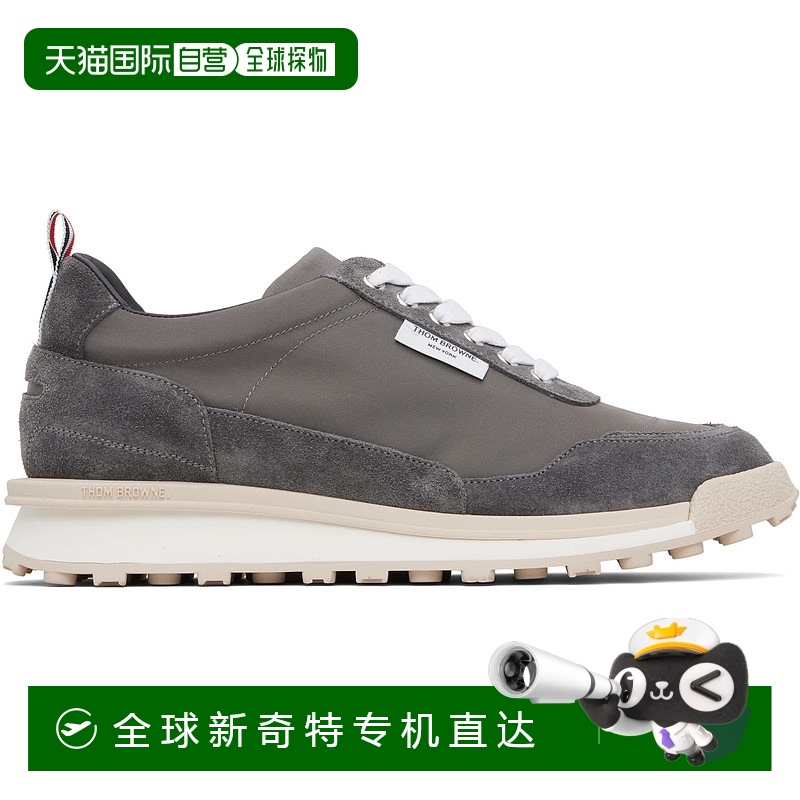 1h可退香港直邮Thom Browne汤姆布朗男士灰色 Double Tech N