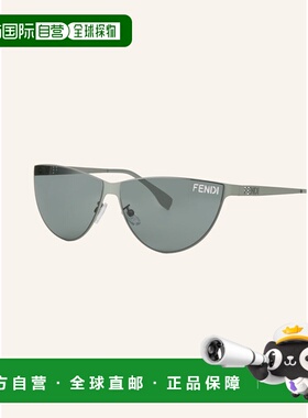 欧洲直邮FENDI 女士太阳镜 100168202414000 CO 灰色 Sunglasses
