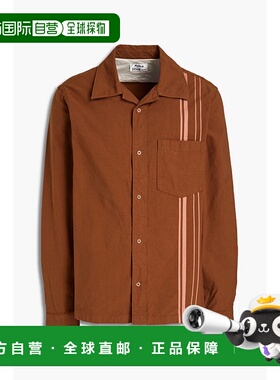 1h可退 香港直邮Acne Studios 艾克妮 男士 条纹棉质帆布衬衫 BB0