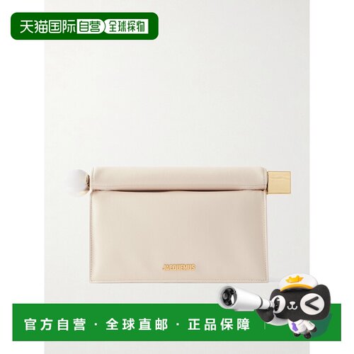 1h可退 香港直邮Jacquemus 女士 Pochette 小号精饰皮革手包 24EB