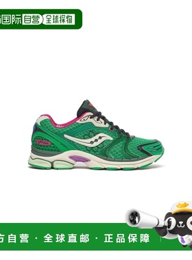 自营欧洲直邮Saucony Progrid Triumph 4男士绿色休闲运动鞋