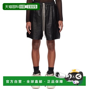 欧文斯 皮革短 香港直邮rick 瑞克 Temple Boxer 黑色 owens 男士