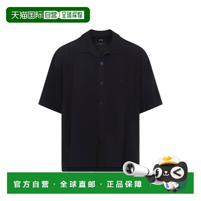 香港直邮Y-3 男士 黑色衬衫 KF6044 black黑色 舒适时尚