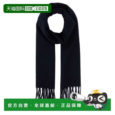 1h可退 香港直邮Prada 普拉达 女士 午夜蓝羊绒围巾 1FS001076F00