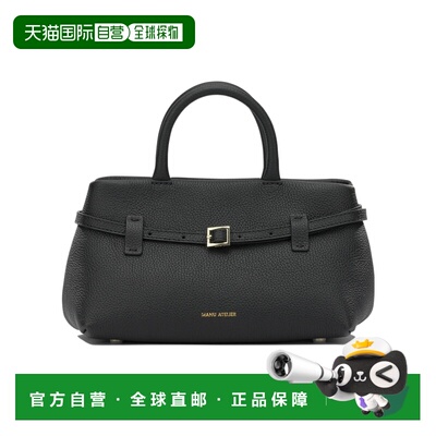 香港直邮MANU ATELIER 女士手提包 2024375LECAMBON25BLACKBLACK