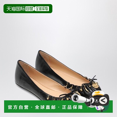 1h可退 香港直邮Chloe 蔻依 女士 CHLOÃ&COPY; CHARMS 黑色芭蕾平