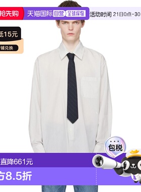 1h可退 香港直邮Our Legacy 男士 灰白色 Above 衬衫 M2262AIStri