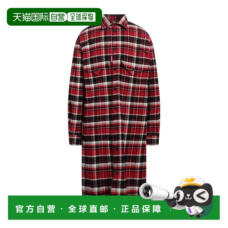 1h可退 香港直邮Dsquared2 二次方 男士 大衣 red红色 舒适时尚