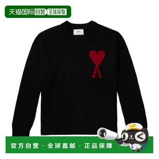 1h可退 香港直邮Ami Paris 男士 AMI - Pull Ami de Coeur 巴黎黑