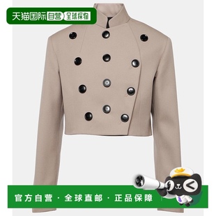 女士 003774 香港直邮Alaia 羊毛夹克 brown棕色 舒适时尚