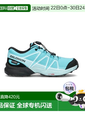 自营欧洲直邮Salomon萨洛蒙 SPEEDCROSS WATERPROOF系列儿童浅蓝/