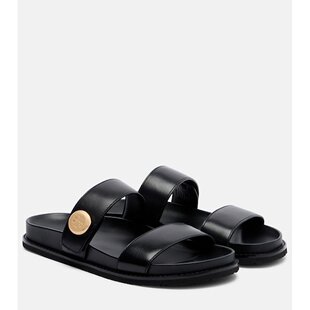 Romy 香港直邮Tory 运动皮质凉拖 女士 伯奇 Burch 托里