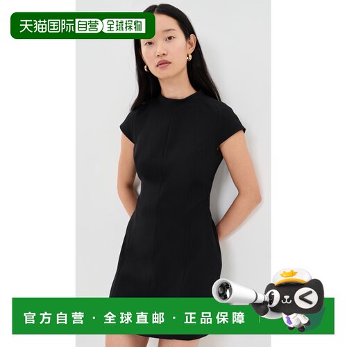 香港直邮THEORY 希尔瑞 女士 插肩迷你连衣裙 black黑色 舒适时尚