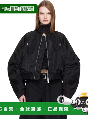 1h可退 香港直邮Sacai 女士 黑色 Cotton Chino & Nylon Twill 飞