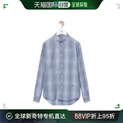 香港直邮Loewe 褪色格纹衬衫 H526Y05WAL