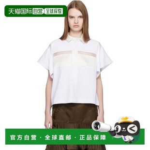 1h可退 香港直邮Sacai 女士 白色 Polo 衫 2608352 white白色 舒