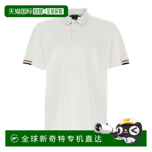 香港直邮HUGO 男士 1h可退 雨果 white白色 徽标polo衫 50467113