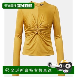 别针针织上衣 1h可退 女士 香港直邮Versace metal金属色 范思哲