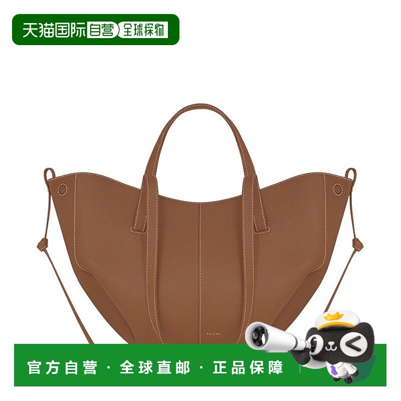 Polene小牛皮欧洲驼色荔枝纹