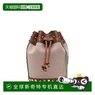 香港直邮Valentino 女士 1h可退 华伦天奴 帆布铆钉水桶 TWO TONE