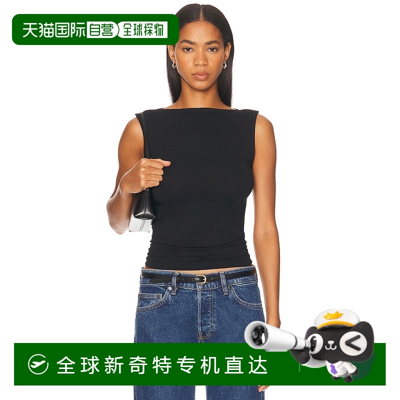 1h可退 香港直邮Wolford 女士 Aurora 无袖上衣 56219 black黑色