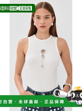 1h可退 香港直邮Rabanne 女士 背心上衣 white白色 舒适时尚