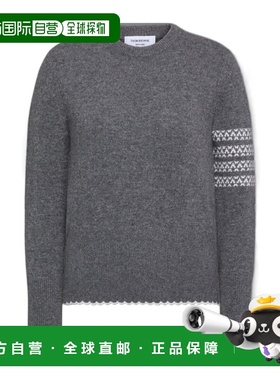 1h可退 香港直邮Thom Browne 长袖羊毛套头衫 FKA514AY1029